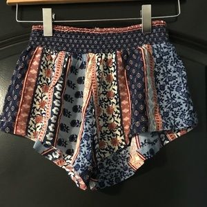 Patterned Flow Loose Summer Shorts